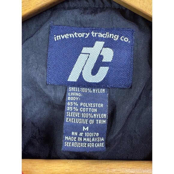 Fire Dept Pullover Jacket Mens Medium Black V Neck Windbreaker Lined Embroidered - Picture 3 of 16